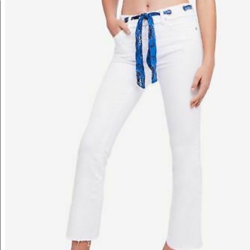 Free people white pants
